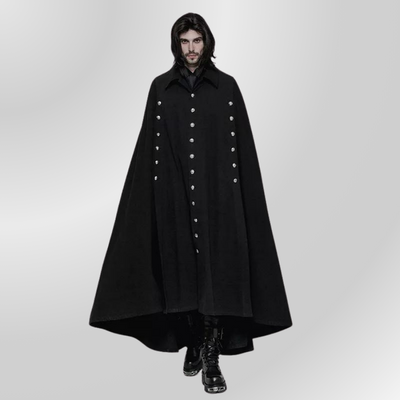 Long Manteau Noir Gothique Homme PUNK RAVE