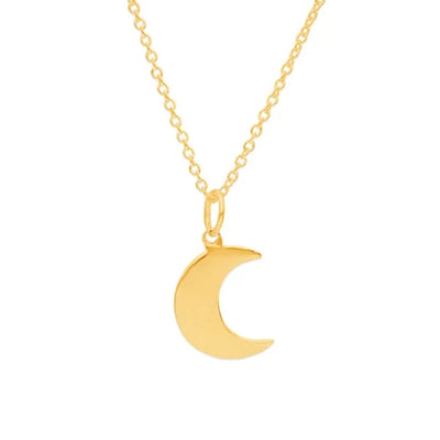 Collier Gothique Lune Doré